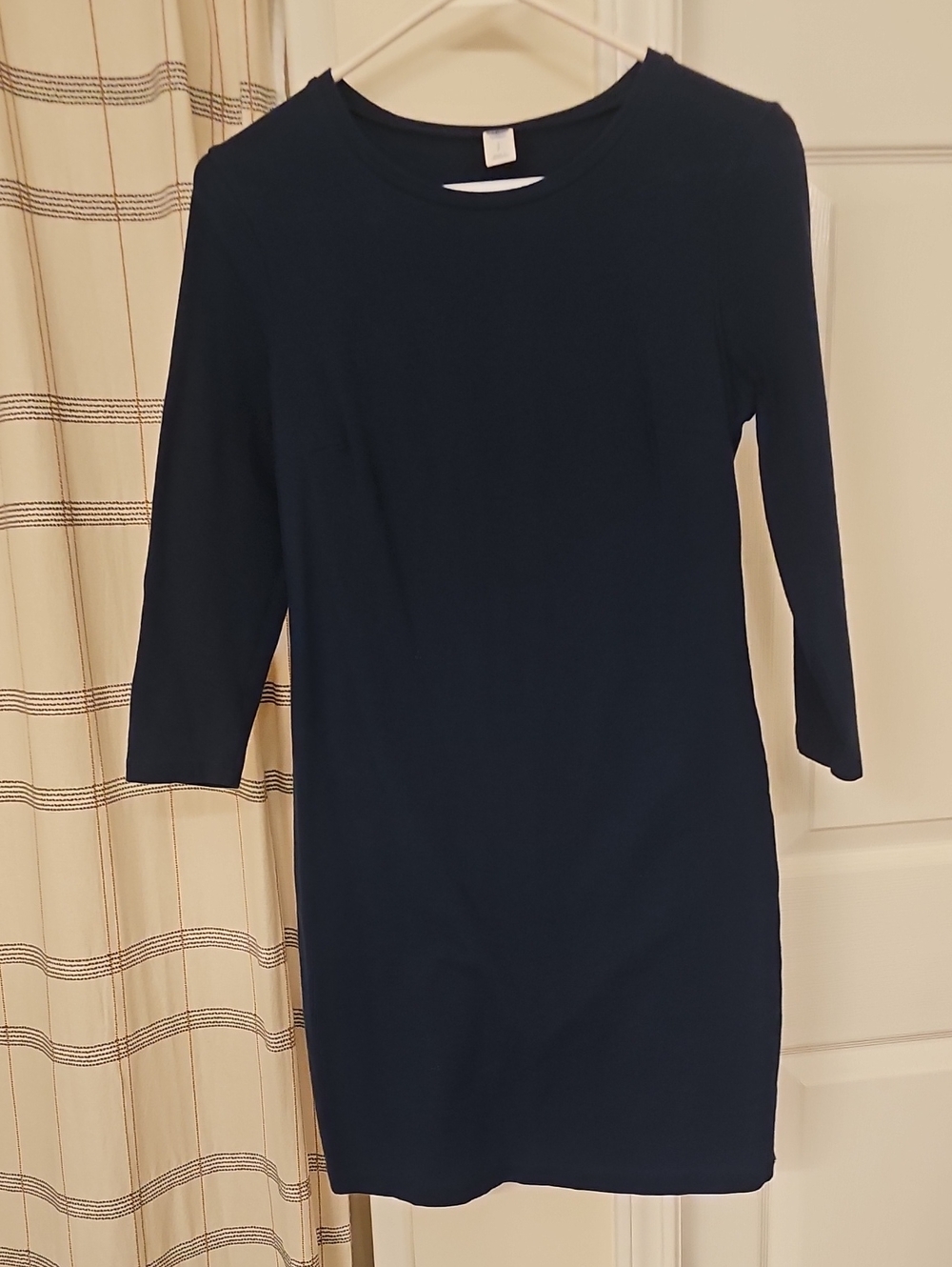 Old Navy Navy Long-Sleeve Sheath Dress